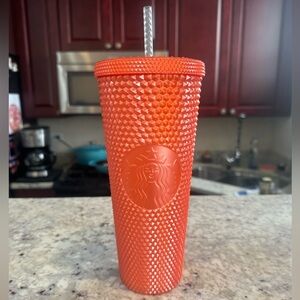 Starbucks Studded Cold Cup Orange 24 oz